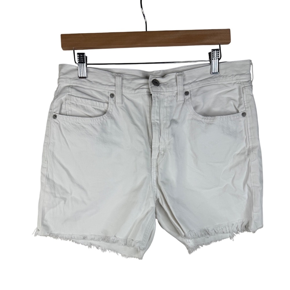 Old Navy Frayed Hem Shorts size 8 White